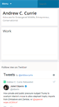 Mobile Screenshot of andrewcurrie.info